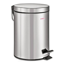 Ведро-контейнер для мусора (урна) с педалью LAIMA Classic, 12 л, зеркальное, нержавеющая сталь, со съемным внутренним ведром в Кургане