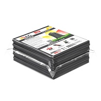 Мешки для мусора 160 л, серые, в пачке 10 шт., ПВД, 40 мкм, 900х1100 мм, i-Bag в Кургане