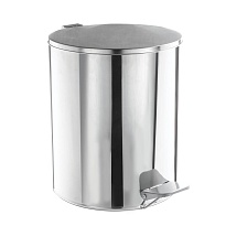Ведро для мусора с педалью, усиленное, Титан, 15 л, нержавеющая сталь, хром в Кургане Ведро для мусора с педалью, усиленное, Титан, 15 л, нержавеющая сталь, хром в Кургане