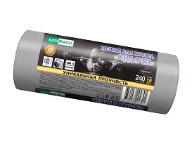 Мешки для мусора 240 л, ароматизированные, серые, в рулоне 10 шт., ПВД 40 мкм, 1500х1100 мм, СИЛАЧИ, sil240111101 в Кургане Мешки для мусора 240 л, ароматизированные, серые, в рулоне 10 шт., ПВД 40 мкм, 1500х1100 мм, СИЛАЧИ, sil240111101 в Кургане