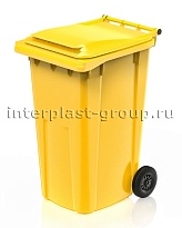 Контейнер для мусора 240 л желтый облегченный 240 желтый в Кургане