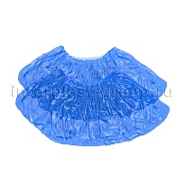 Бахилы голубые 2000 шт (1000 пар), 16 мкм, однослойные, с одной резинкой, Эконом в Кургане