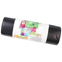 Мешки для мусора 220 л, черные, в рулоне 10 шт., ПВД, 29 мкм, 1100х830 мм, Концепция Быта ЭкоДом, 604924 в Кургане Мешки для мусора 220 л, черные, в рулоне 10 шт., ПВД, 29 мкм, 1100х830 мм, Концепция Быта ЭкоДом, 604924 в Кургане