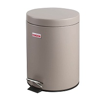 Ведро-контейнер для мусора (урна) с педалью LAIMA Classic, 5 л, серое, матовое, металл, со съемным внутренним ведром в Кургане Ведро-контейнер для мусора (урна) с педалью LAIMA Classic, 5 л, серое, матовое, металл, со съемным внутренним ведром в Кургане