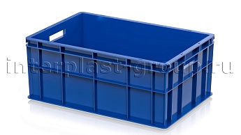 Ящик для молока, мяса, овощей и фруктов сплошной синий в Кургане Ящик для молока, мяса, овощей и фруктов сплошной синий в Кургане