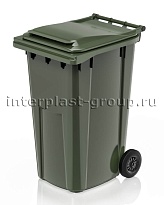 Контейнер для мусора 240 л зеленый облегченный 240 зеленый в Кургане